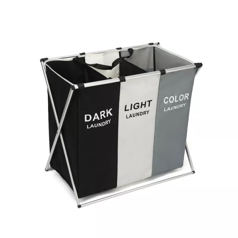 3-Grid Foldable Laundry Basket