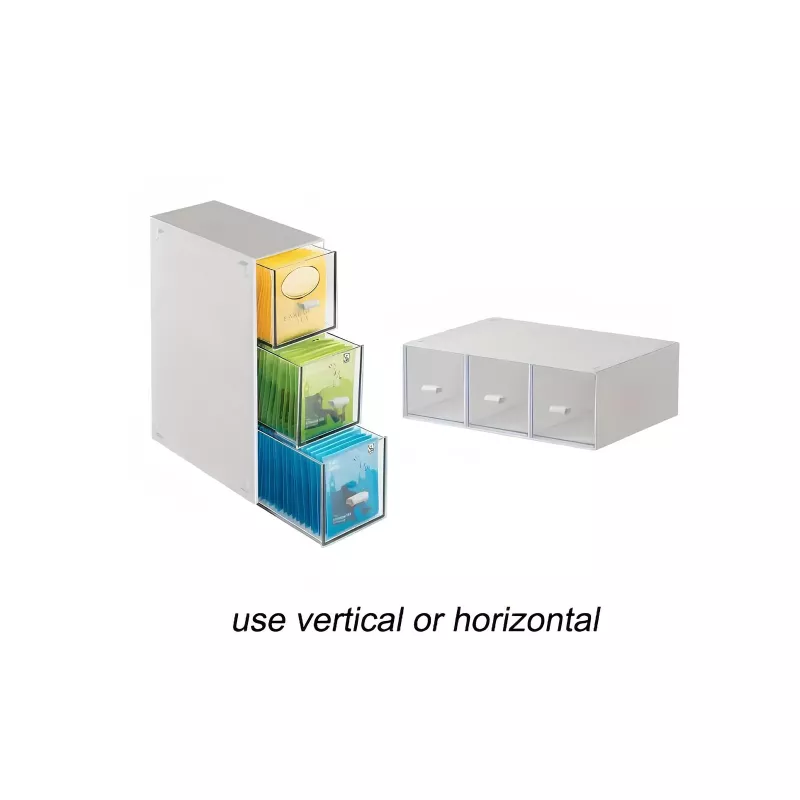 1-Drawer Tea Bag & Coffee Storage Box - Image 4