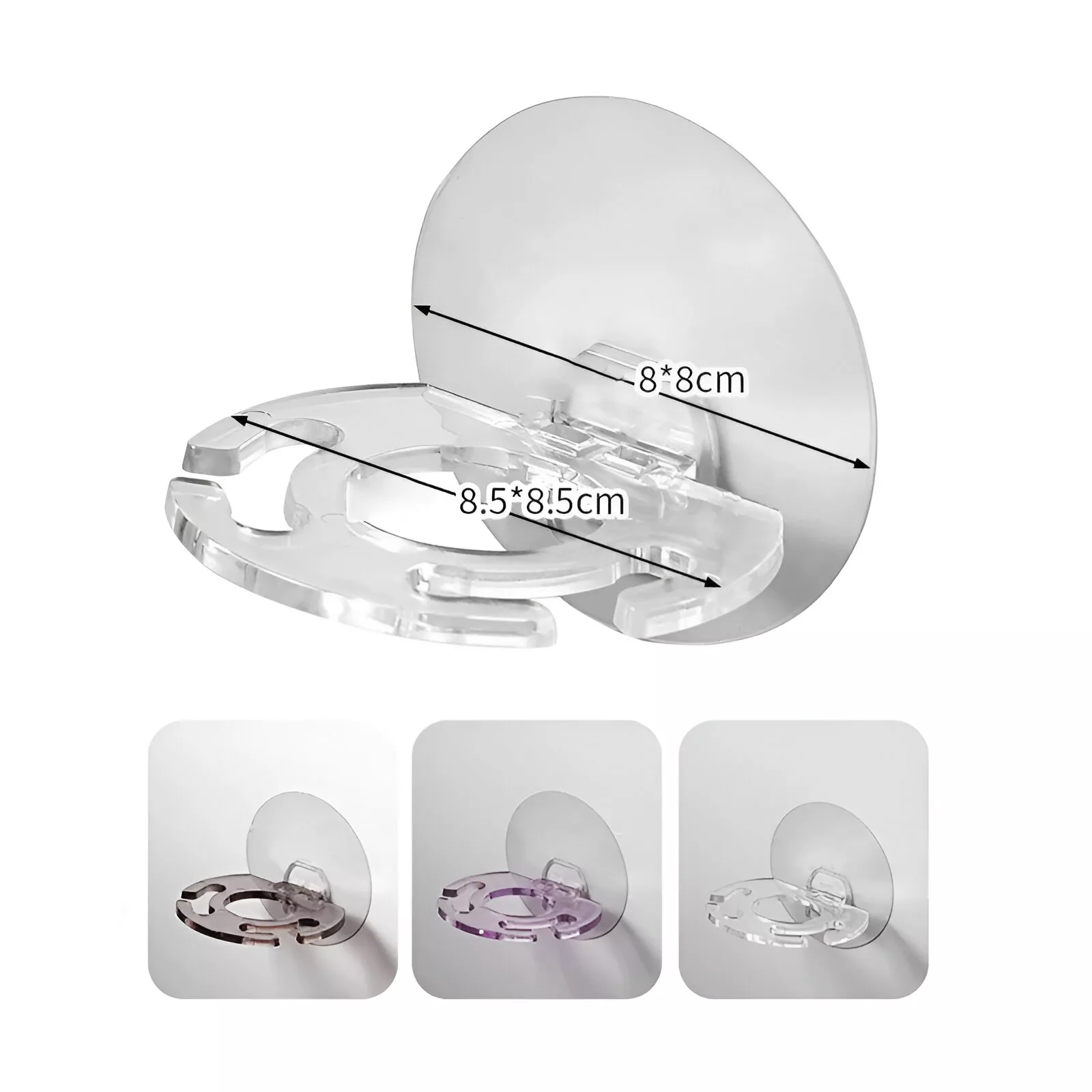 2PCS Wall Mount Toothbrush Organizer & Shaver Holder - Image 7