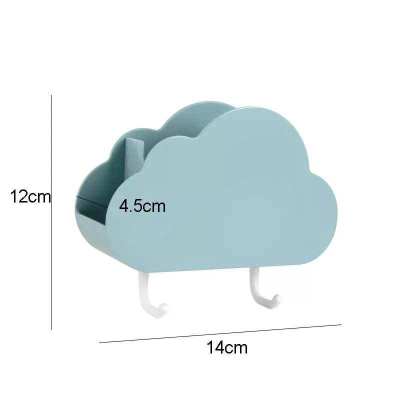 Cloud Shape Wall-Mounted Toothbrush & Toothpaste Holder - Image 7