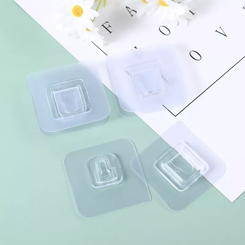 10PCS Double-Sided Transparent Suction Cup Wall Hooks - Image 3