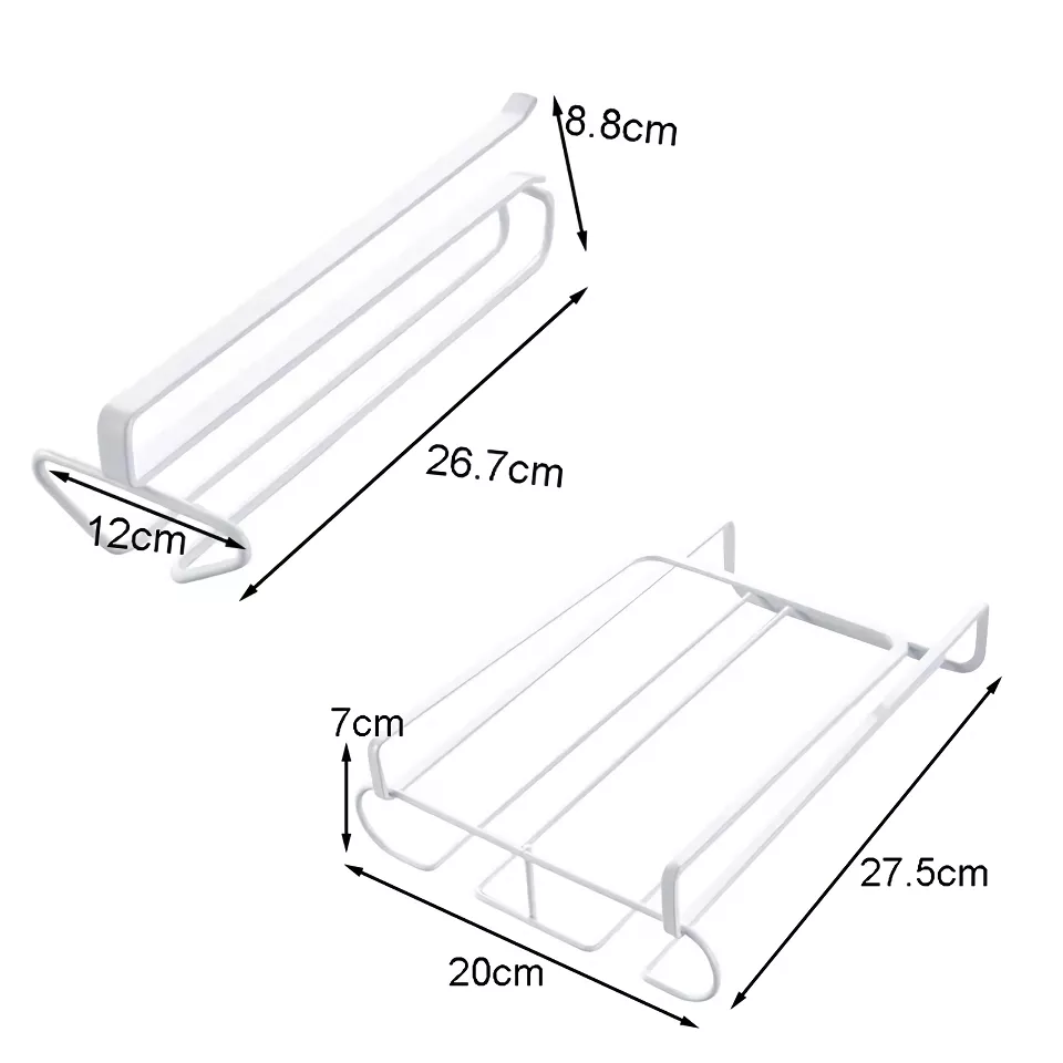 Iron Wine Rack & Glass Holder – Under Cabinet Stemware Storage Organizer - Image 6