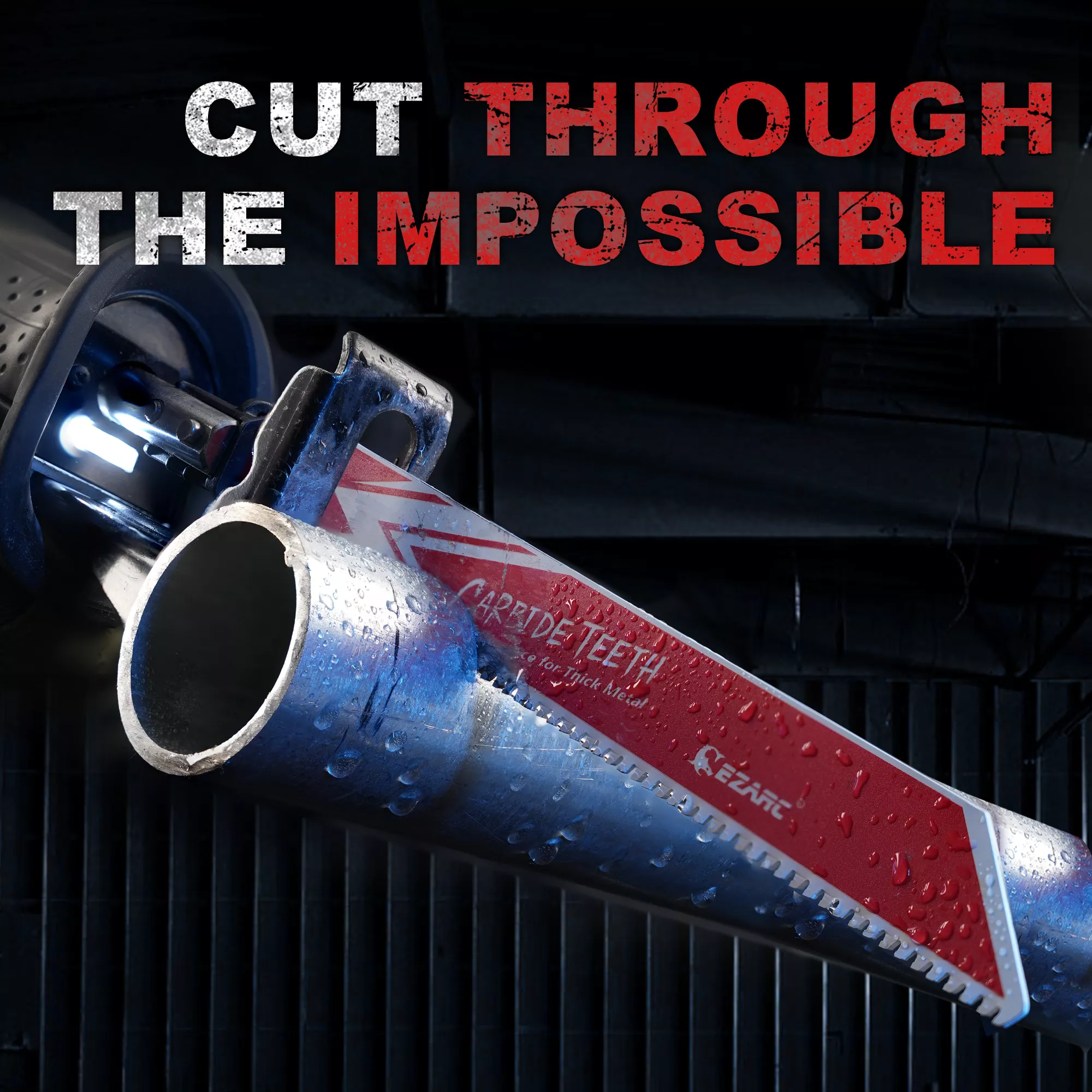 3-Piece Carbide Reciprocating Saw Blades for Tough Metal & Cast Iron - Image 4