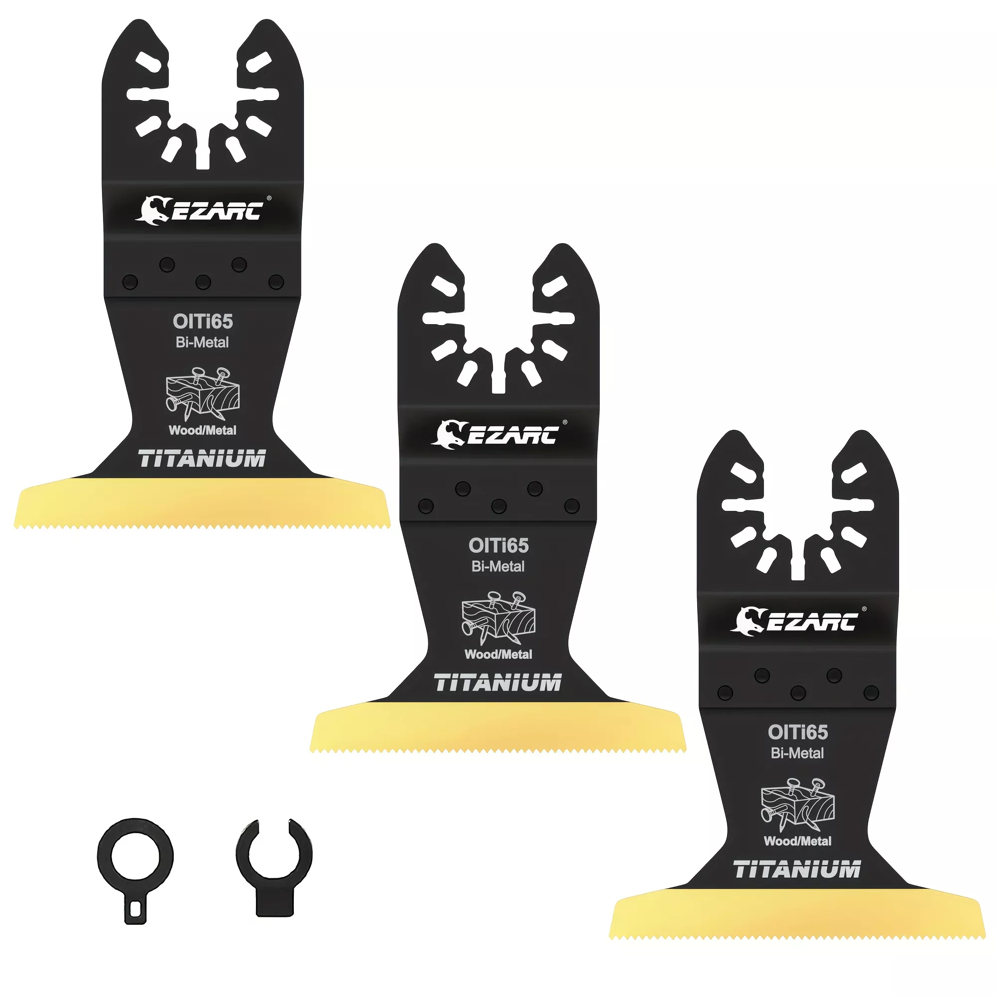 3PCS Titanium Oscillating Saw Blades for Metal, Wood, Plastic & Nails Cutting - Image 6