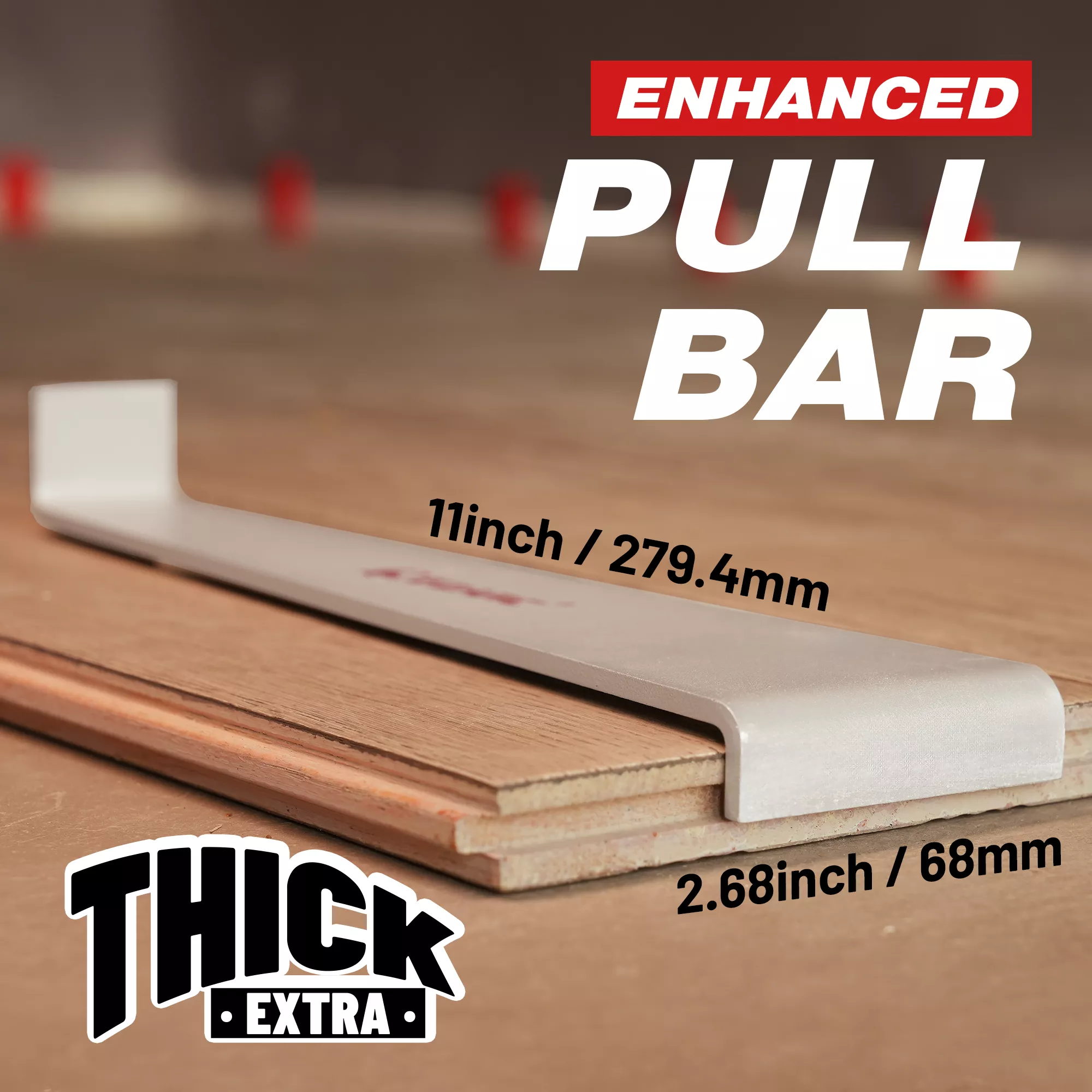 Heavy Duty Pull Bar with Felt Pads for Laminate & Hardwood Flooring - Image 6