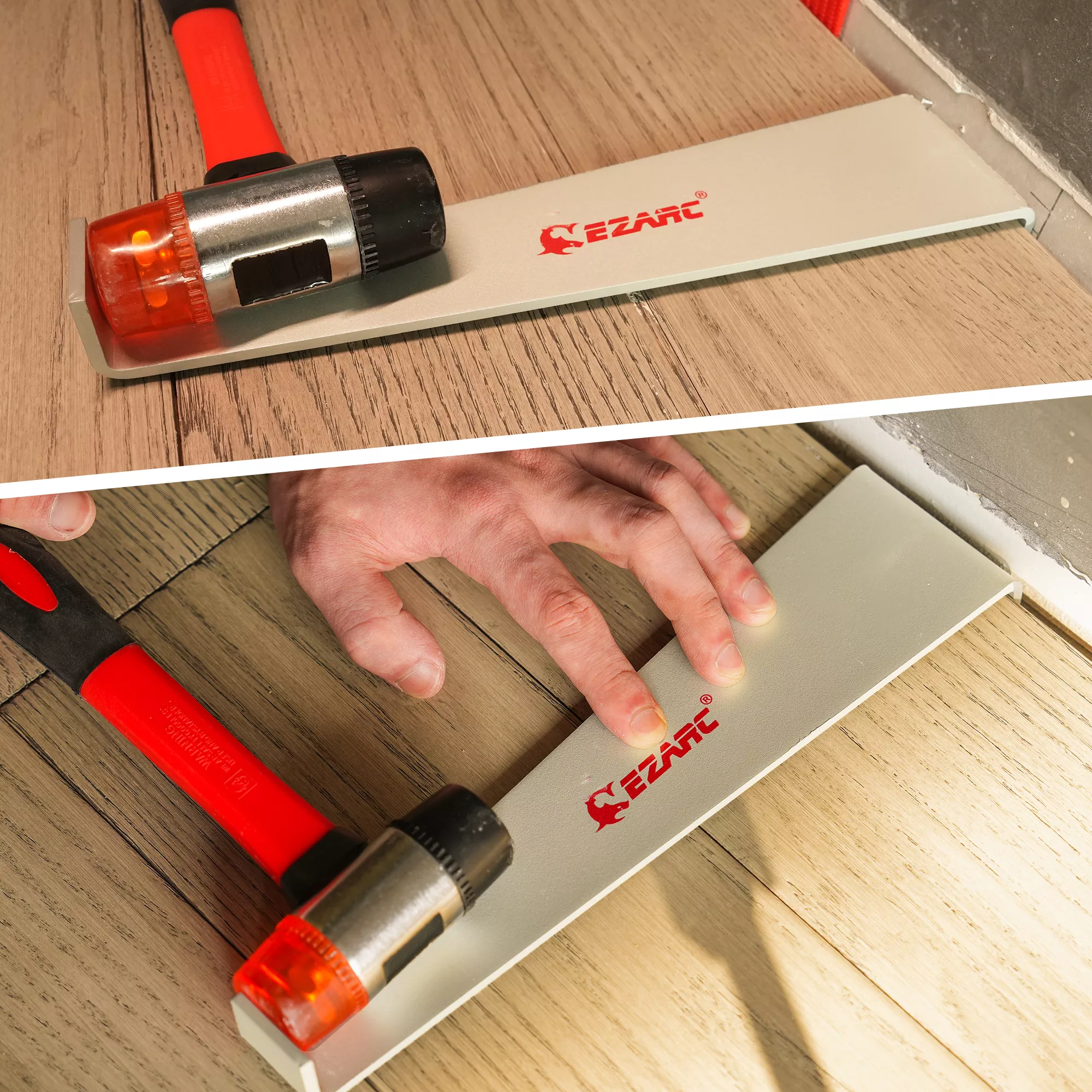 Heavy Duty Pull Bar with Felt Pads for Laminate & Hardwood Flooring - Image 2