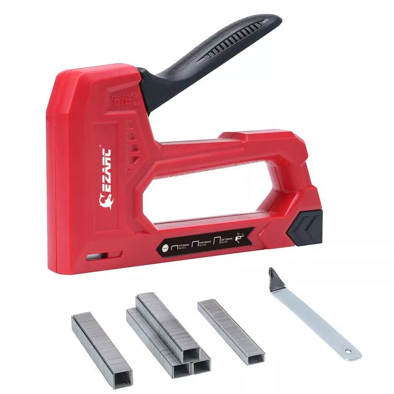 Hand Staple Gun Kit for Woodworking with 1000 Staples