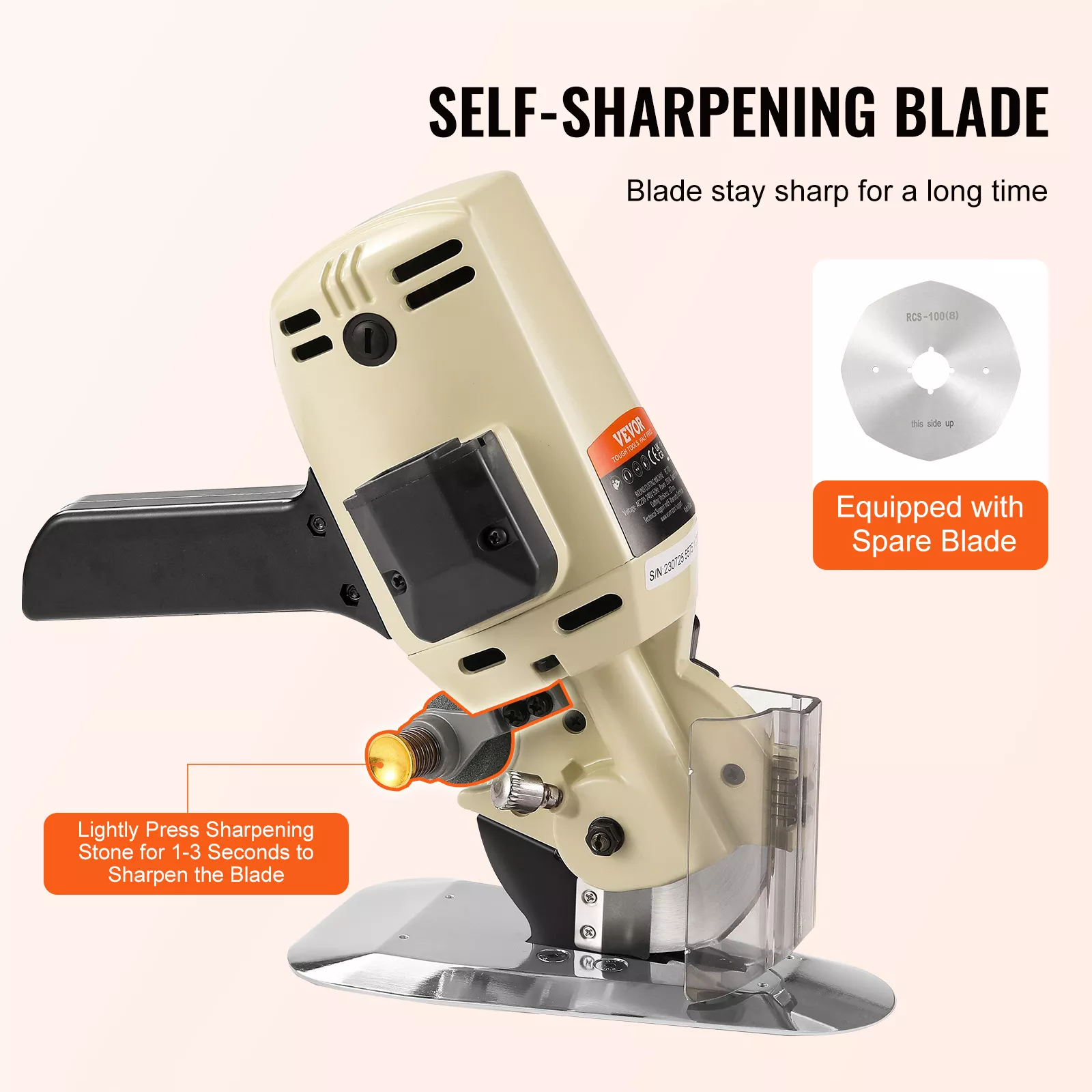 250W Electric Rotary Fabric Cutter - Image 4