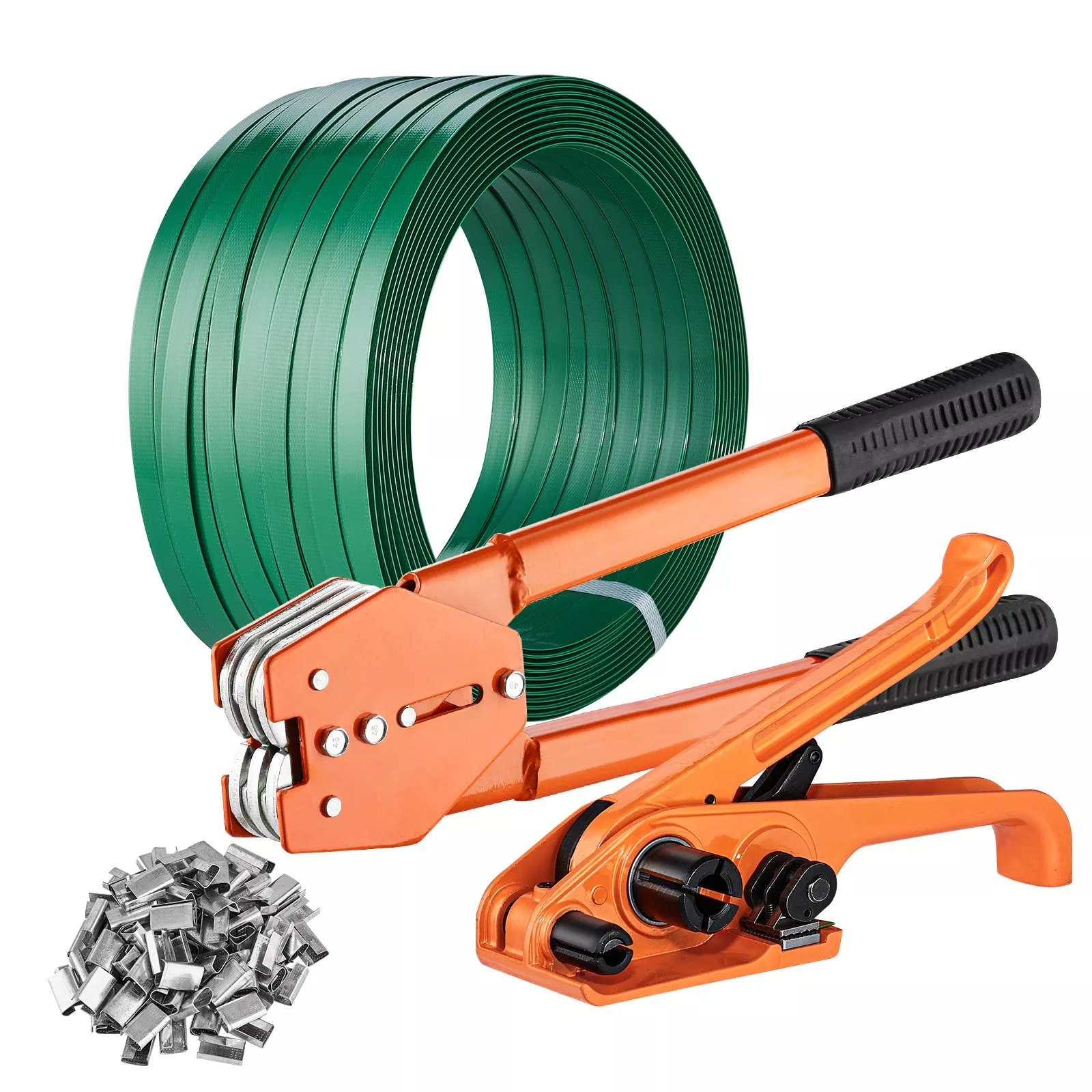 Manual Plastic Strapping Banding Kit with Tension Tool, 1000ft Strap & Seals