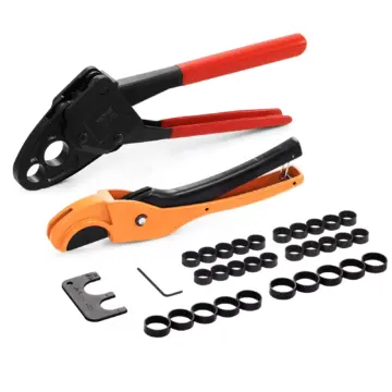 Dual Head PEX Pipe Crimper Tool Kit