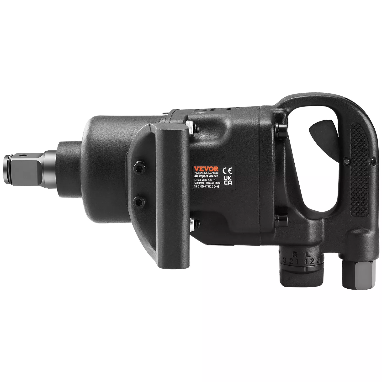 Heavy Duty 1" Air Impact Wrench, 2730 ft-lbs Torque, Reverse Control - Image 6
