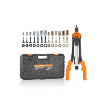 14" & 16" Rivet Nut Tool Kit with Metric & SAE Mandrels, 70PCS/186PCS Rivet Nuts, and Carry Case