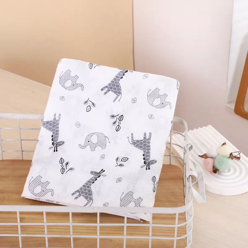 Soft Muslin Baby Swaddle Blanket & Multi-Function Infant Quilt - Image 3