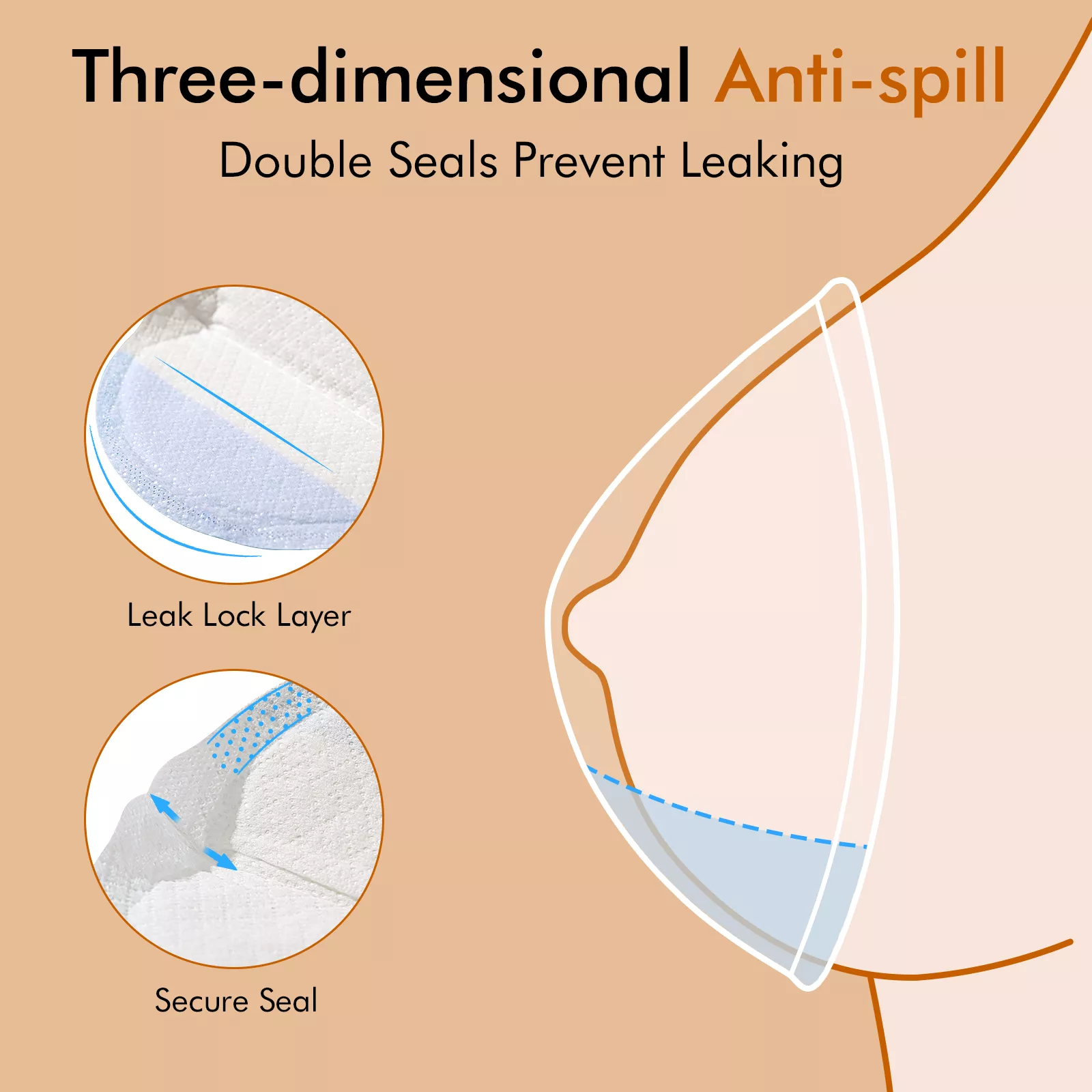 80 Count Ultra-Absorbent Disposable Nursing Pads for Breastfeeding Moms - Image 4