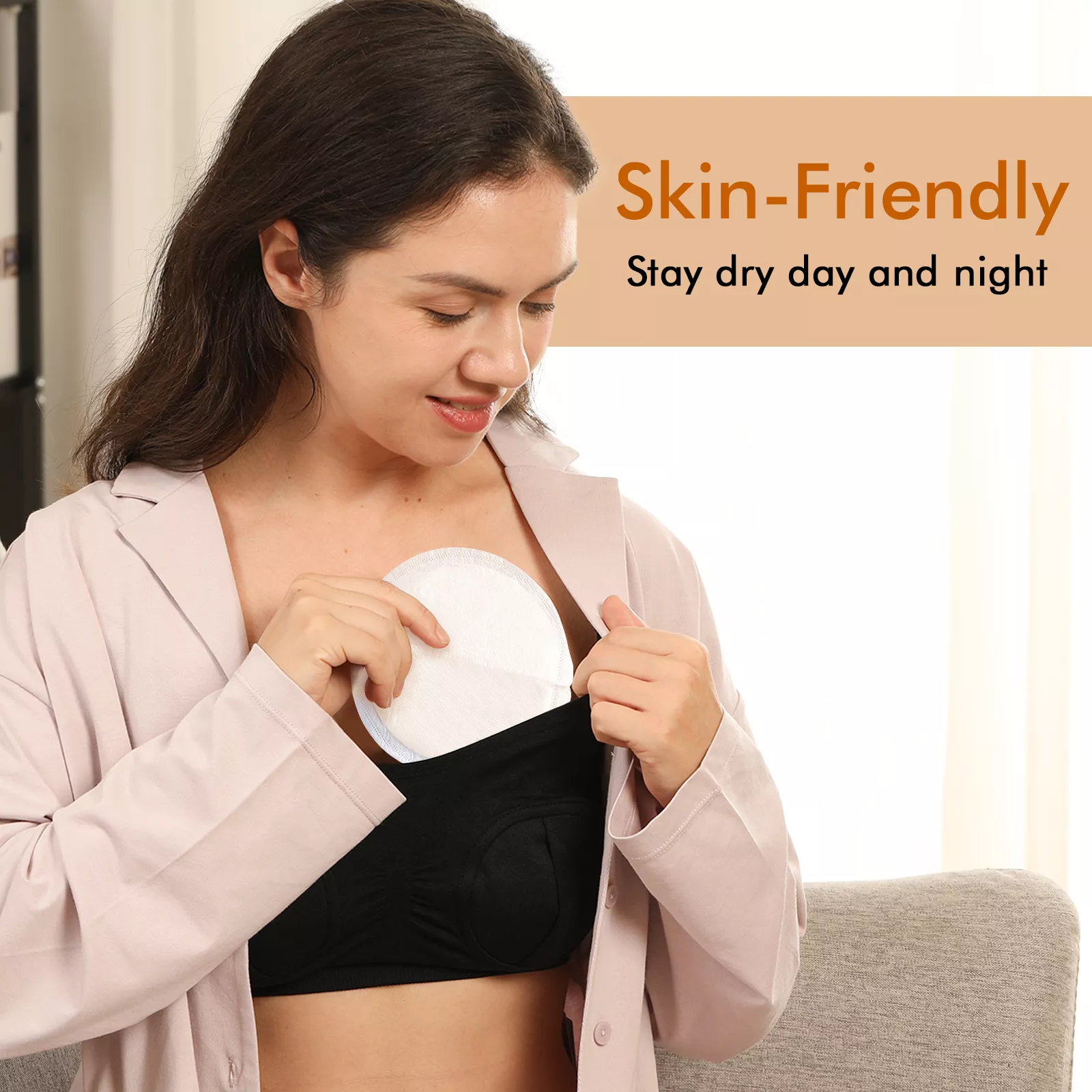 80 Count Ultra-Absorbent Disposable Nursing Pads for Breastfeeding Moms - Image 2