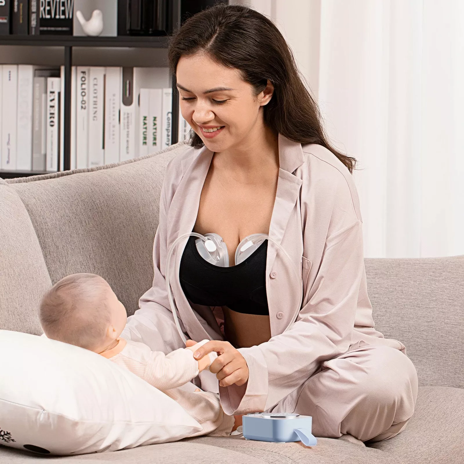 Hands-Free Wearable Breast Pump with 4 Modes, 9 Levels & Quiet Operation - Image 3