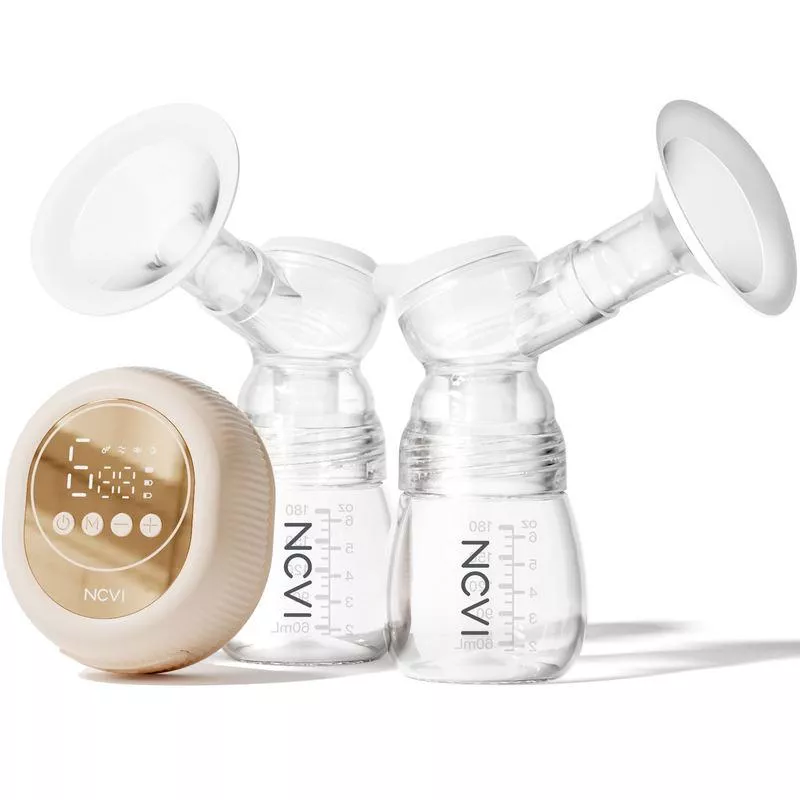 Double Electric Breast Pump with 4 Modes, 9 Levels & Non-Spill Design