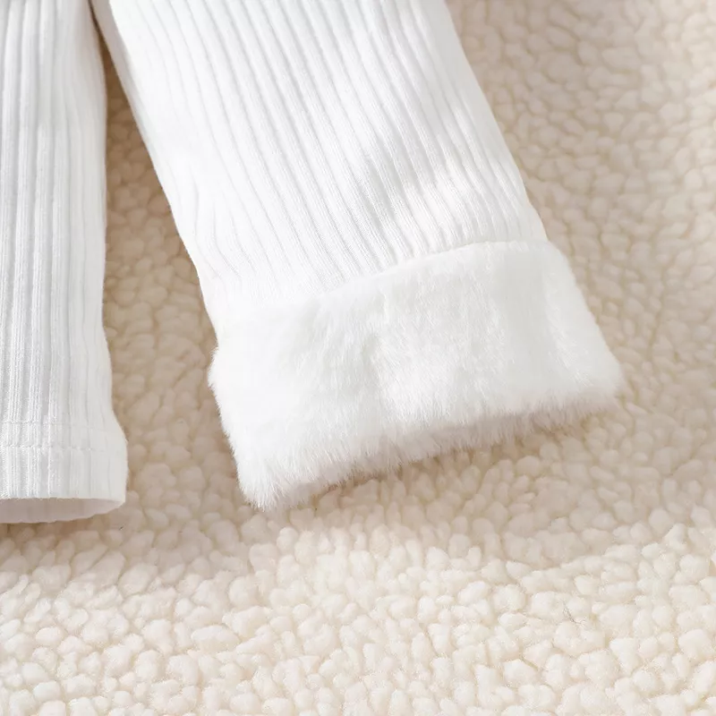 Girls Fall Outfit Set - Heart Pattern Long Sleeve Top & Mini Skirt 2-Piece - Image 6