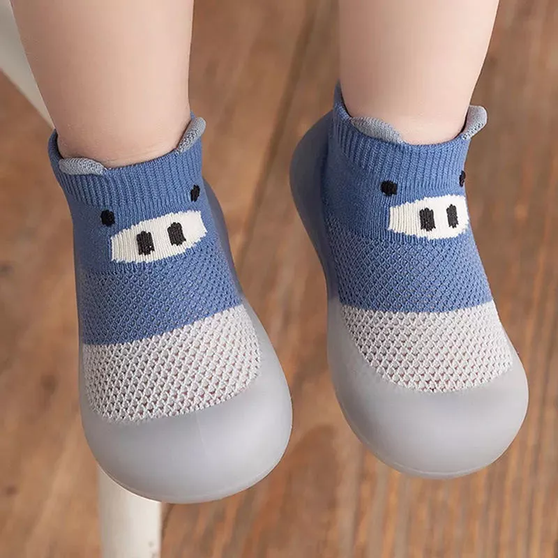 Baby Sock Shoes with Non-Slip Rubber Sole for First Walkers - Cartoon Design - Image 7