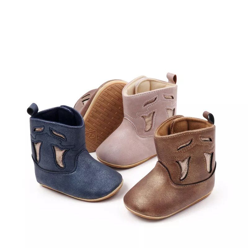 Baby Warm Boots Vintage Style First Walking Shoes for Winter and Fall - Image 2