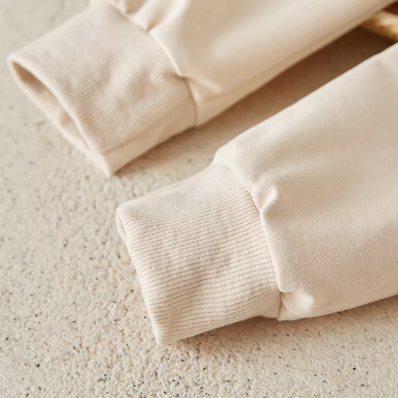 Toddler Girls Fall Outfit - Rugby Bow Embroidery Sweatshirt & Elastic Pants Set - Image 7