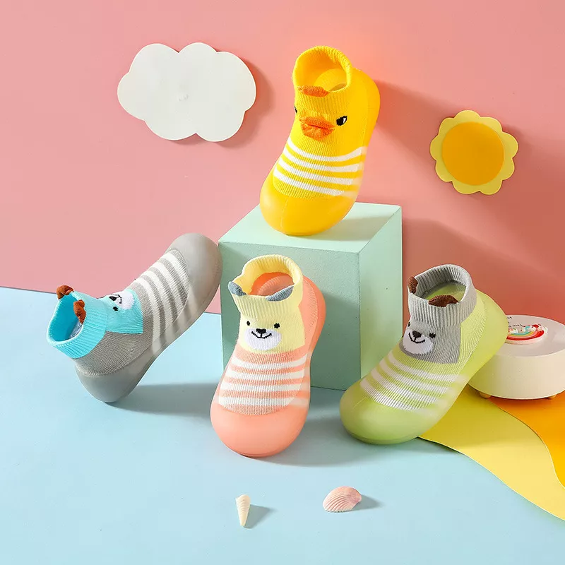 Cartoon Animal Non-Slip Baby Socks Shoes for Girls & Boys - Image 2