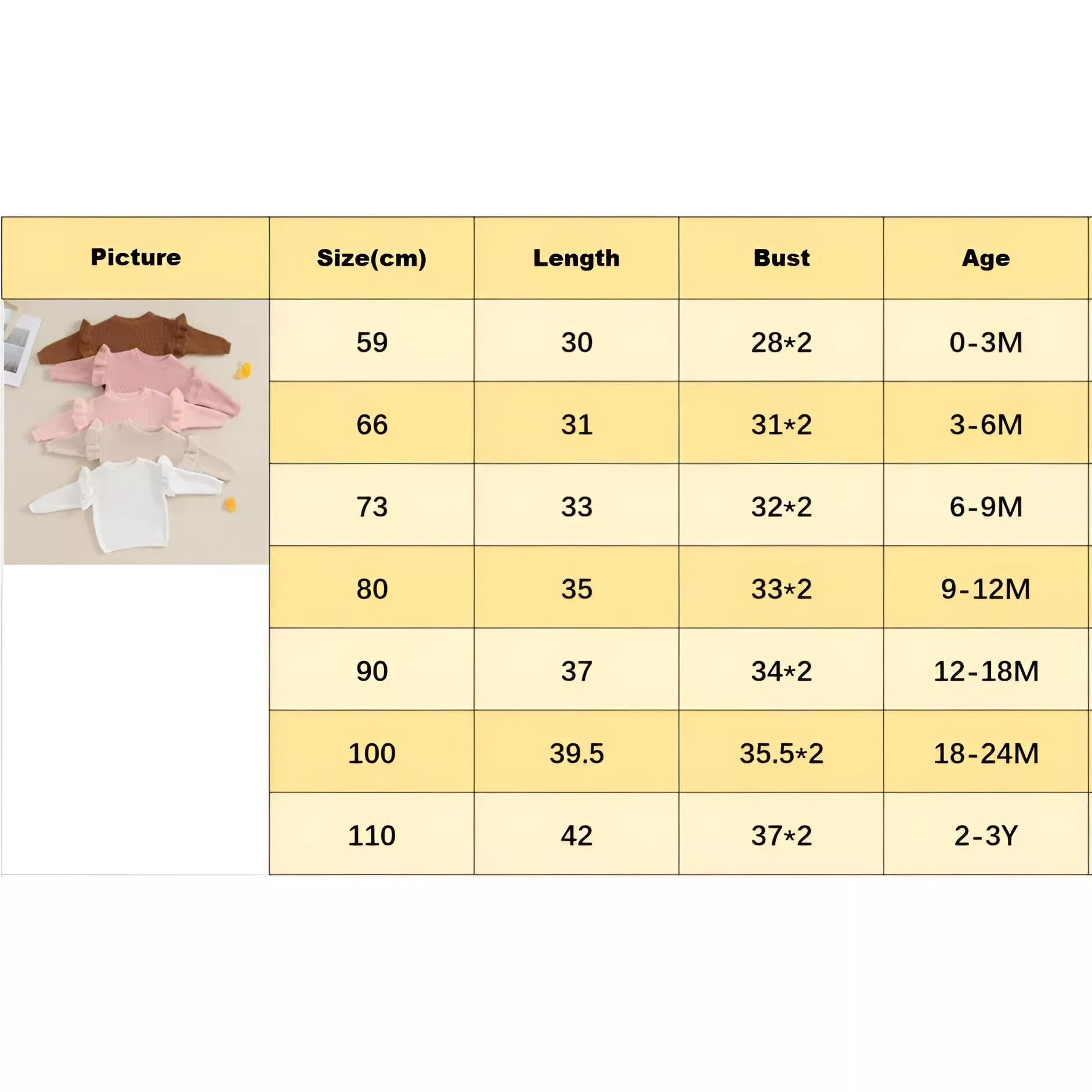 Newborn Knitted Ruffled Baby Sweater Pullover - Image 8