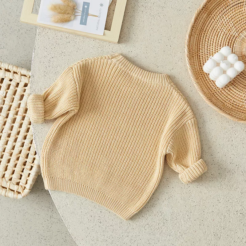 Knitted Long Sleeve Baby Sweater - Image 4