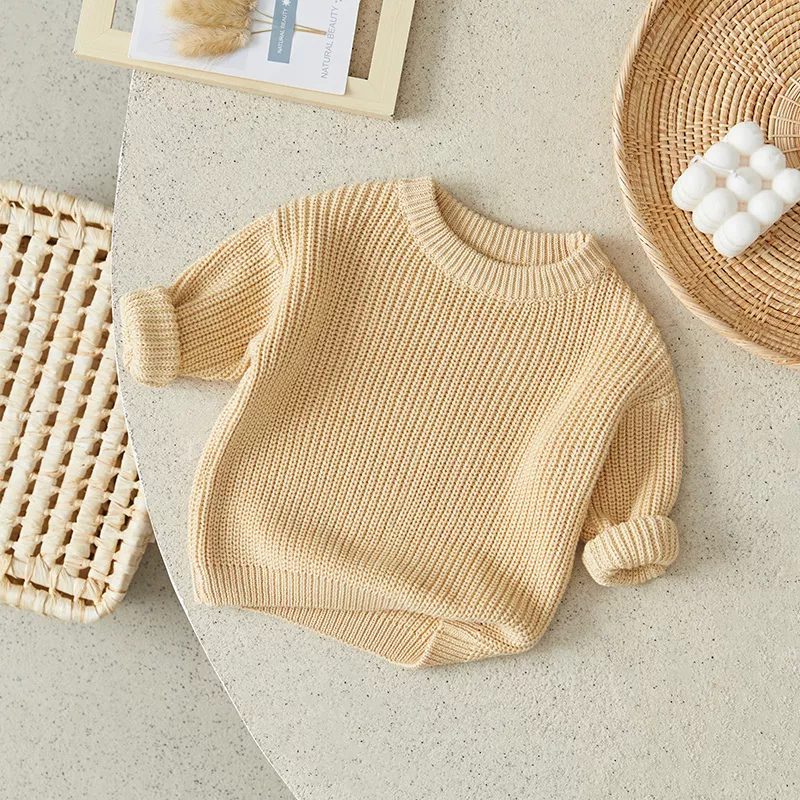 Knitted Long Sleeve Baby Sweater - Image 3