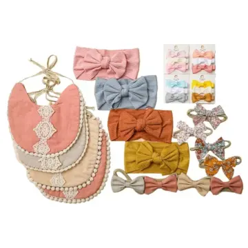 Bow Baby Headband Set