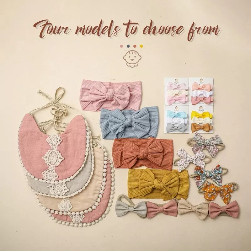 Bow Baby Headband Set - Image 2