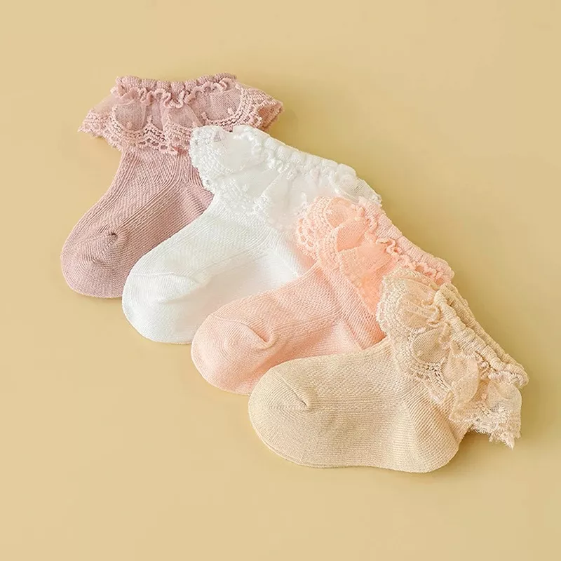Girls Lace Ruffle Socks - Image 5