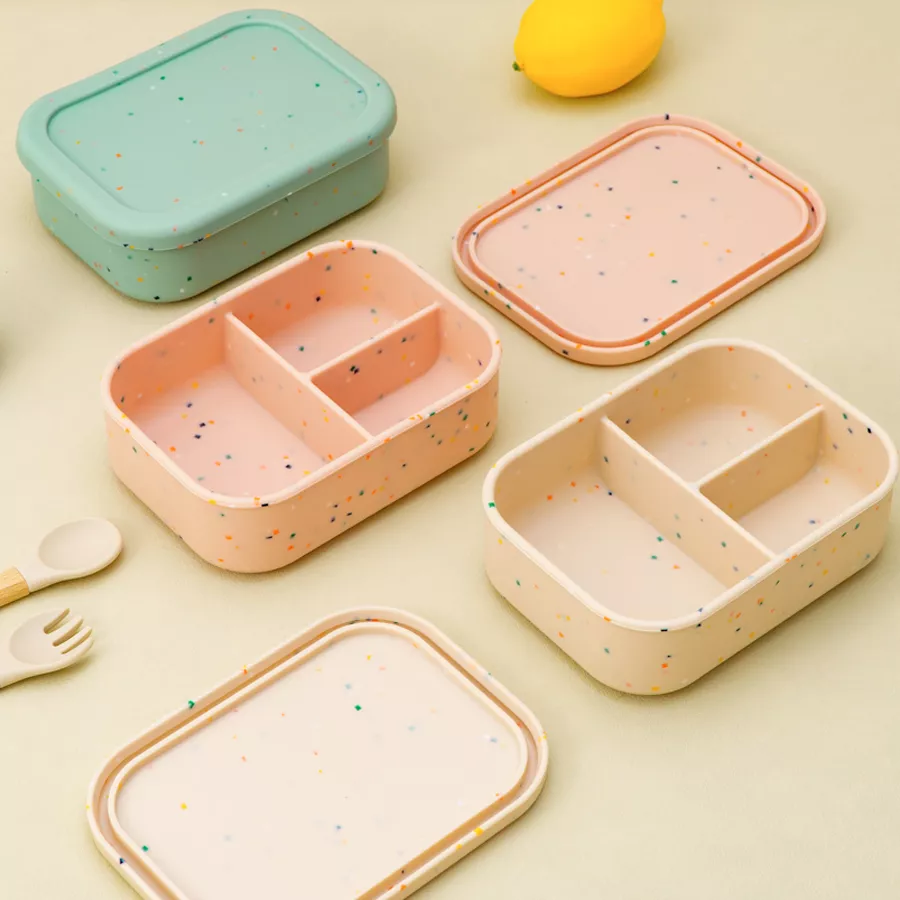 Baby Silicone Tableware: Three-Compartment Plate - Image 2