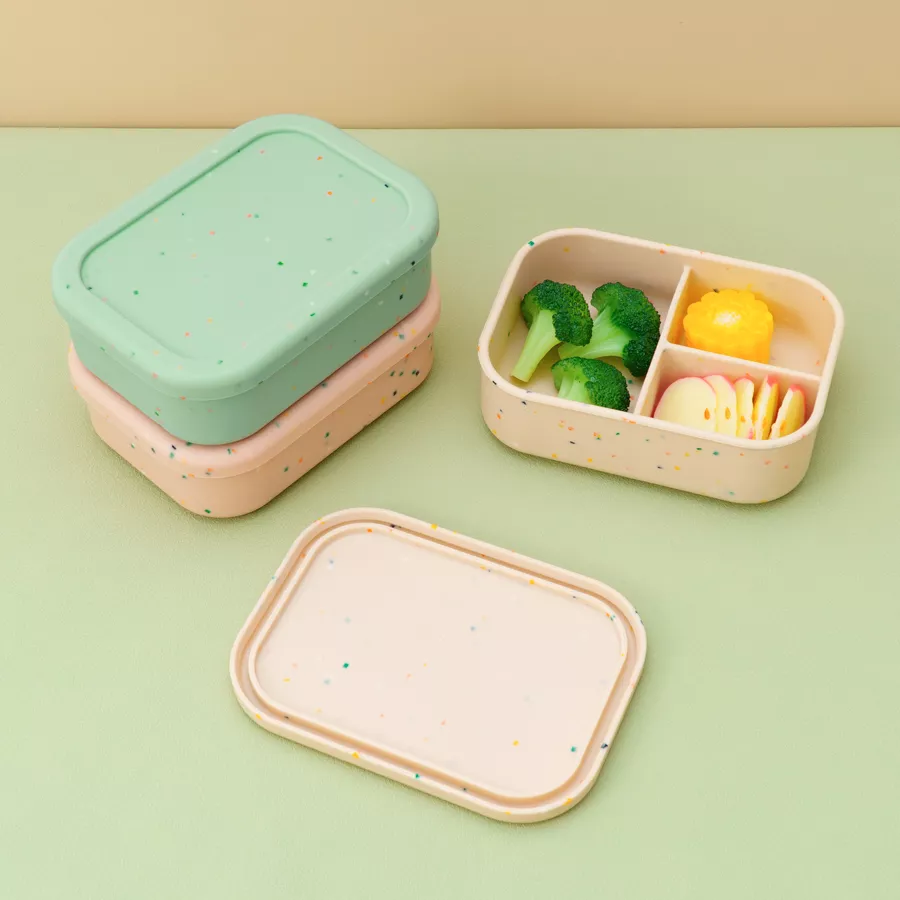 Baby Silicone Tableware: Three-Compartment Plate - Image 3