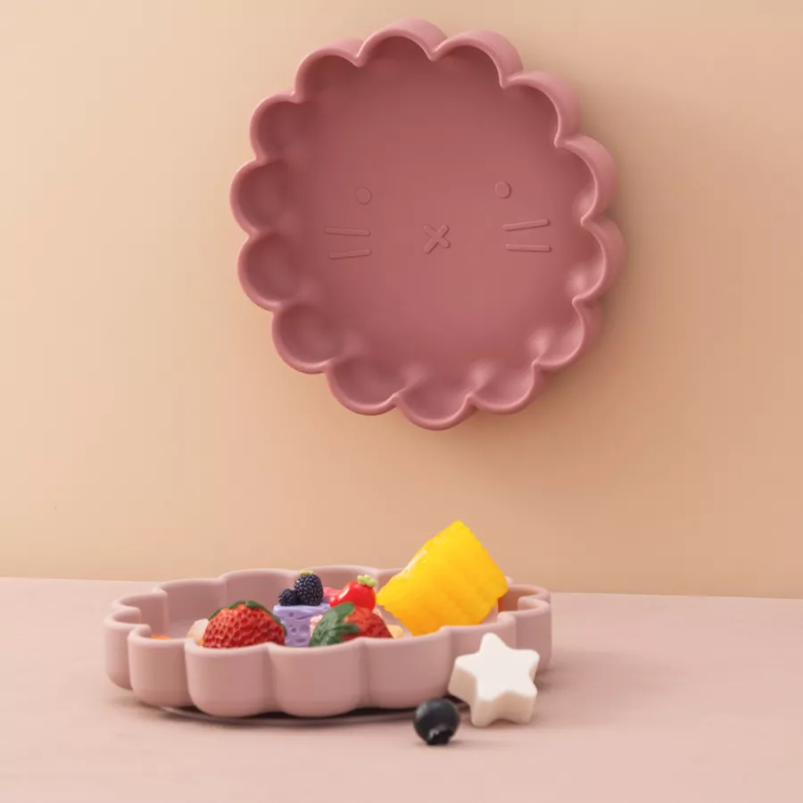 Cartoon Lion Silicone Baby Plate - Image 5