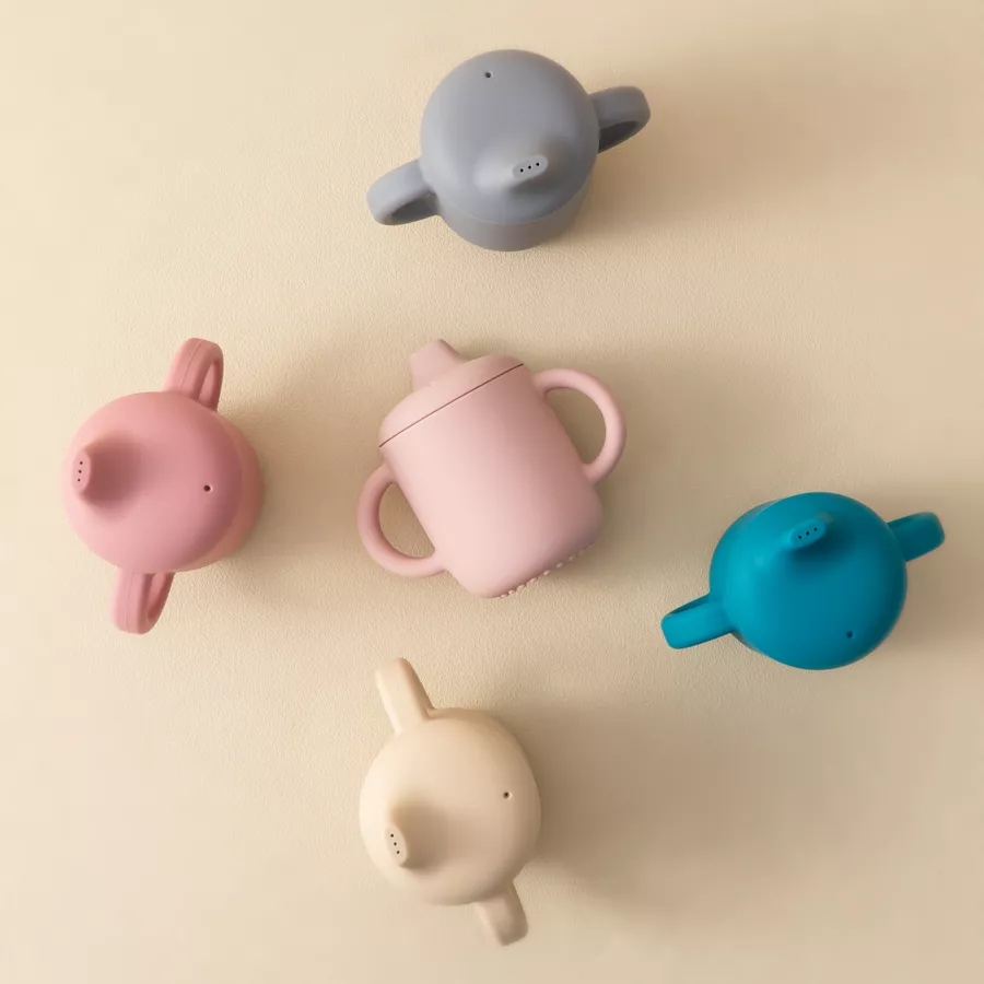 Baby Silicone Cup with Double Handle – Leakproof, Portable Learning Water Bottle - Image 4