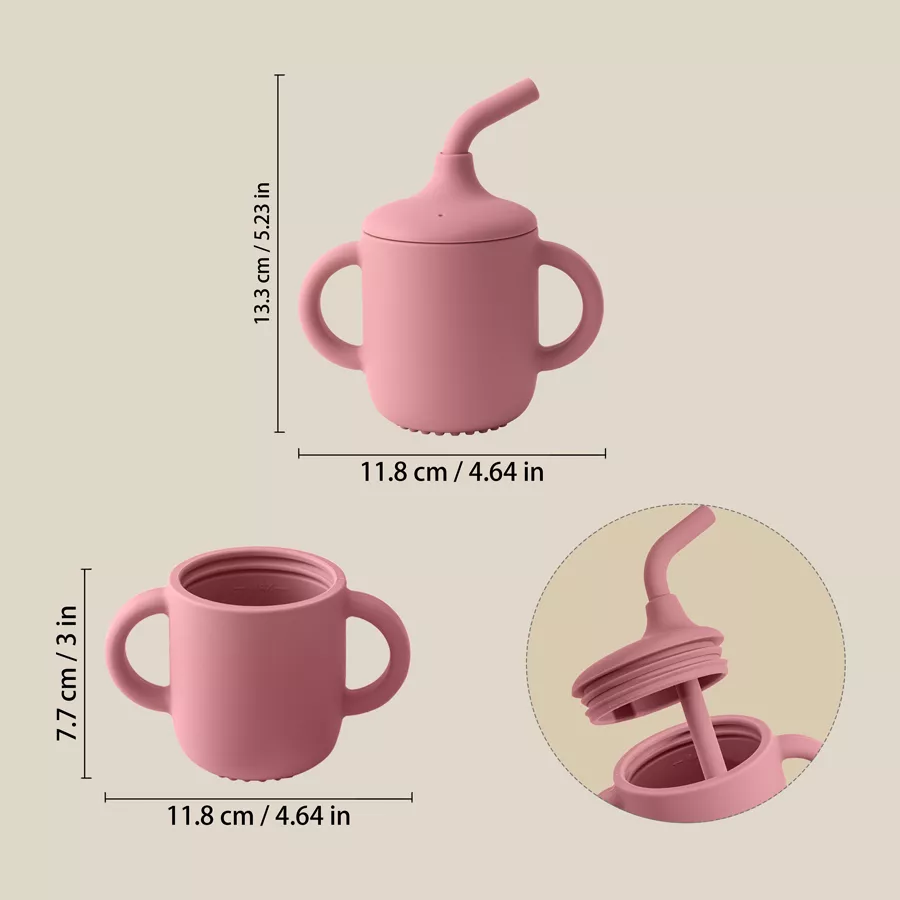 Silicone Baby Sippy Cup with Double Handles – Training & Portable Drinkware - Image 7