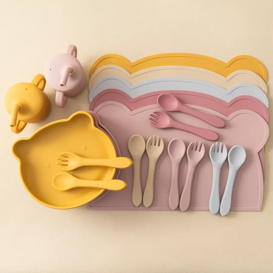 5-Piece Baby Silicone Tableware Set - Image 3