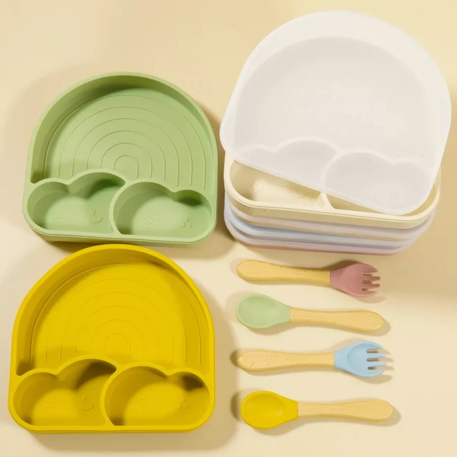 Silicone Rainbow Suction Plate - Image 3