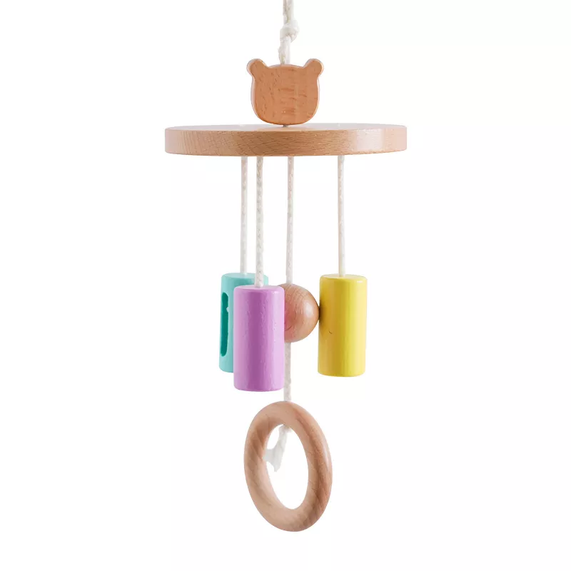 Wooden Baby Rattle Mobile with Rotating Bed Bell - Image 6