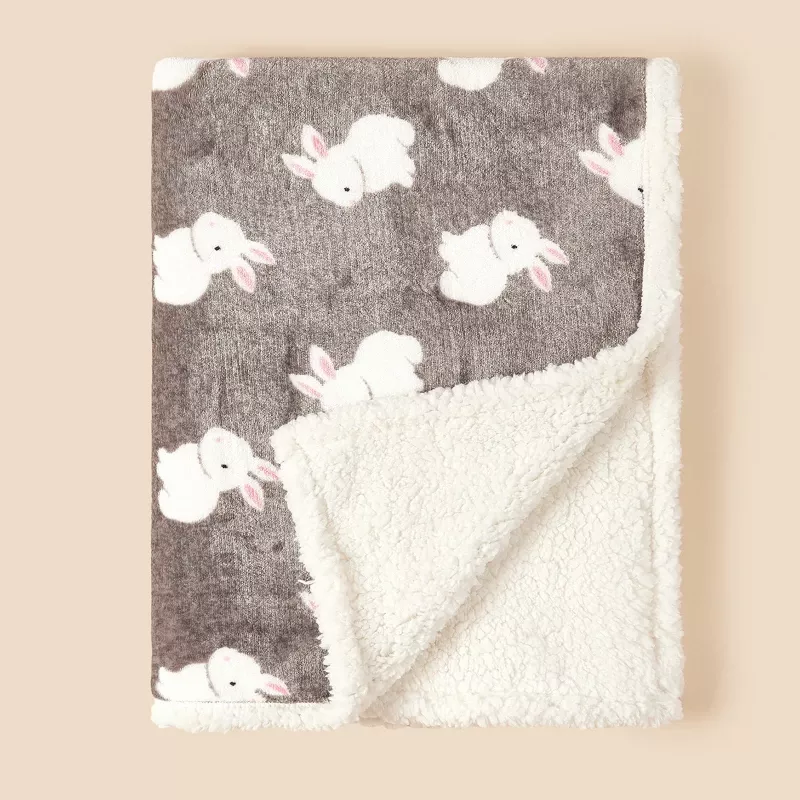 Winter Baby Blanket Flannel Lamb Fleece Swaddle Wrap for Newborns - Image 6