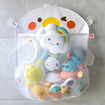 Baby Bath Toy Storage Bag with Duck & Frog Design