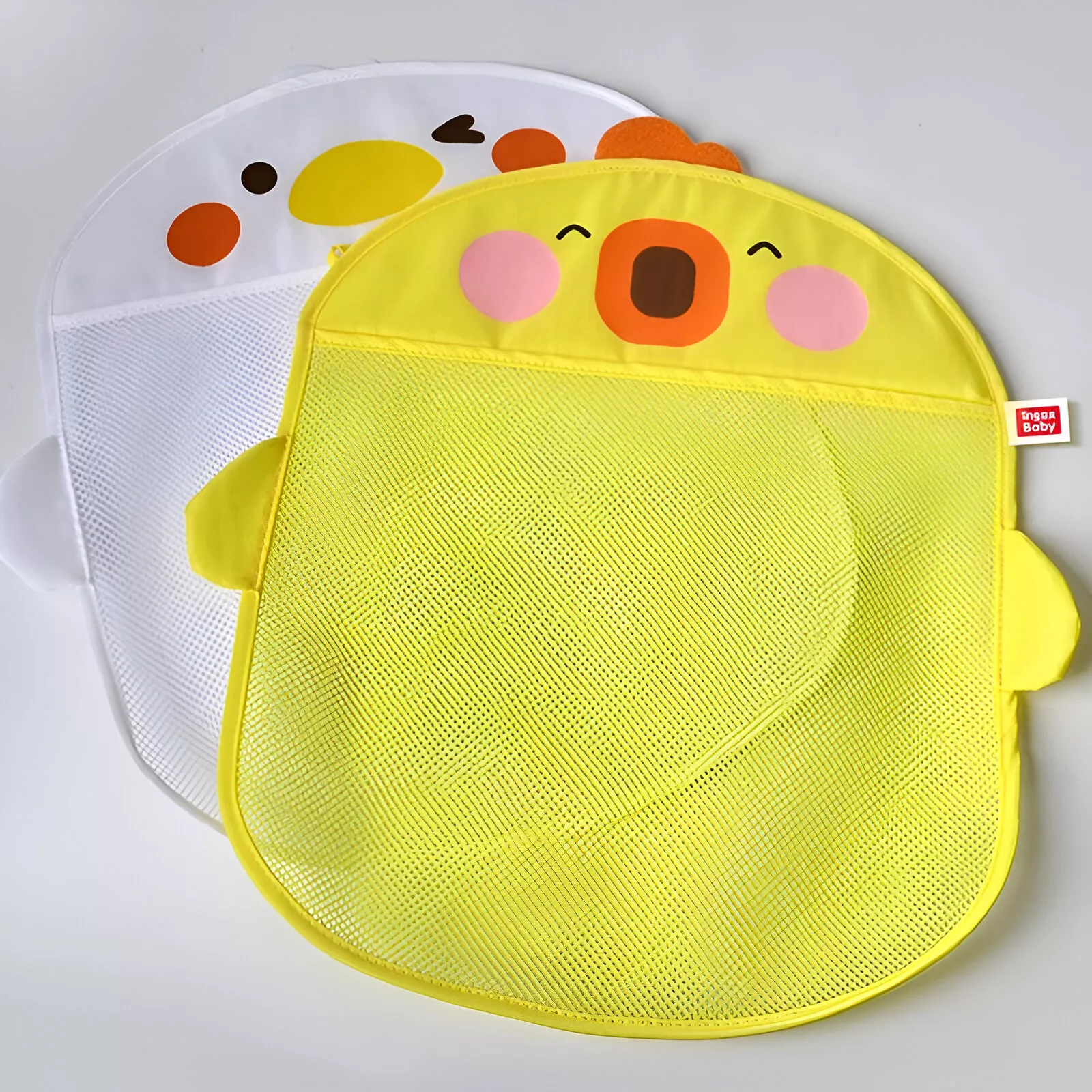 Baby Bath Toy Storage Bag with Duck & Frog Design - Image 4