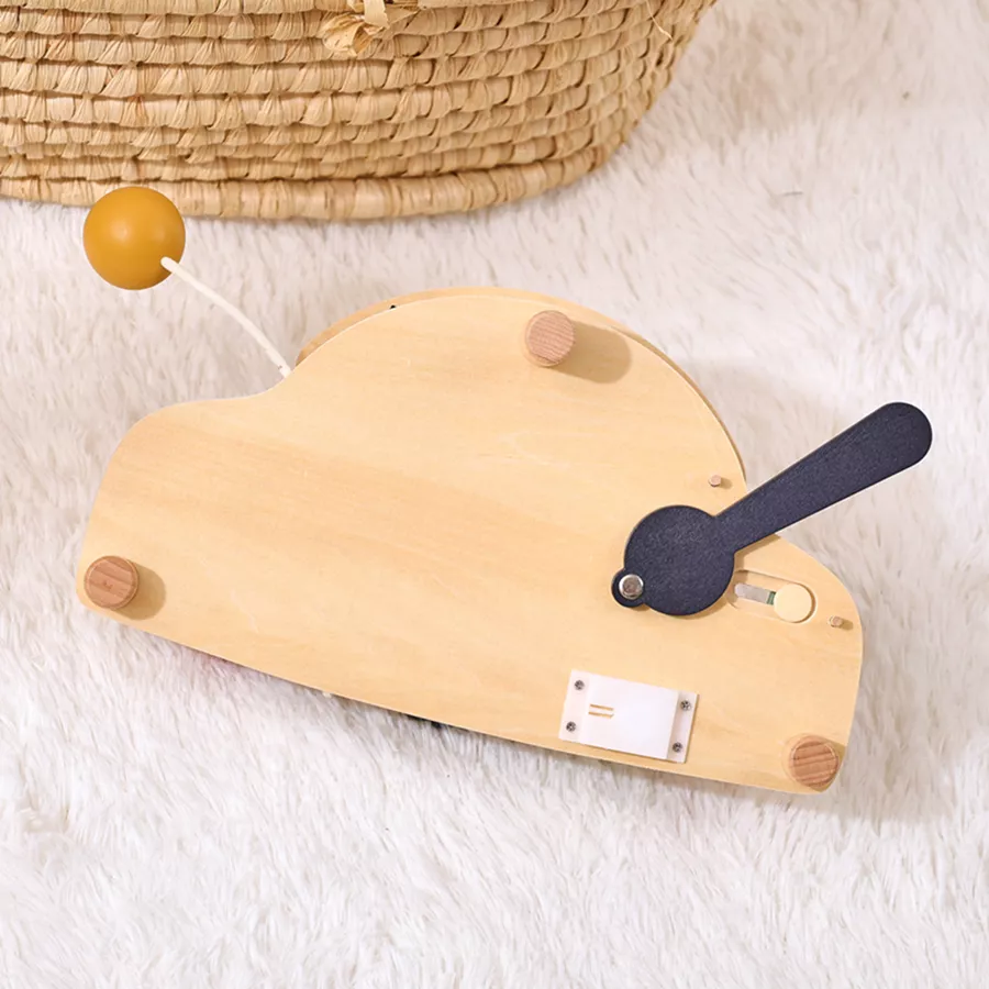 Wooden Montessori Steering Wheel Busy Board - Image 6