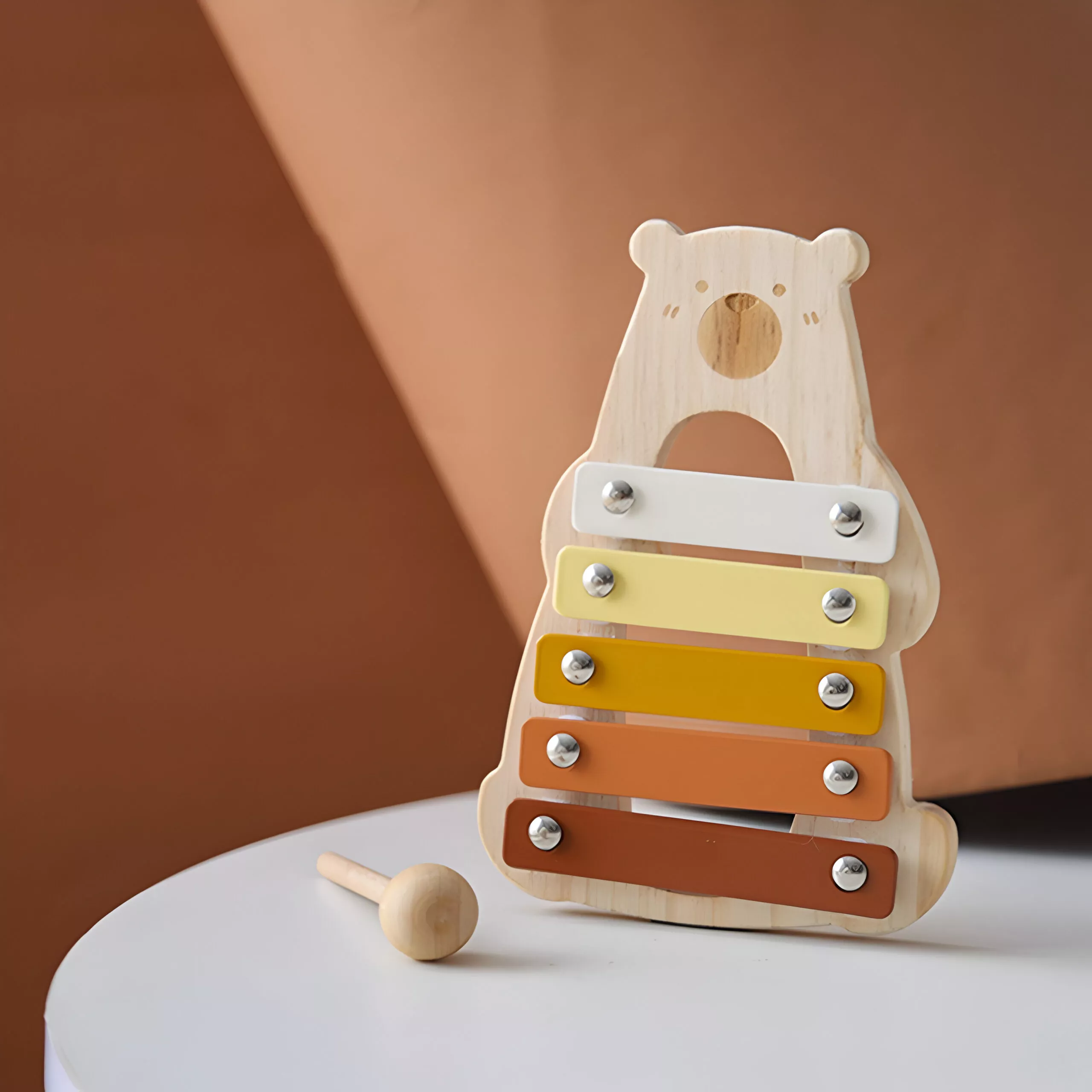 Montessori Wooden Bear Percussion Instrument Toy - Image 8
