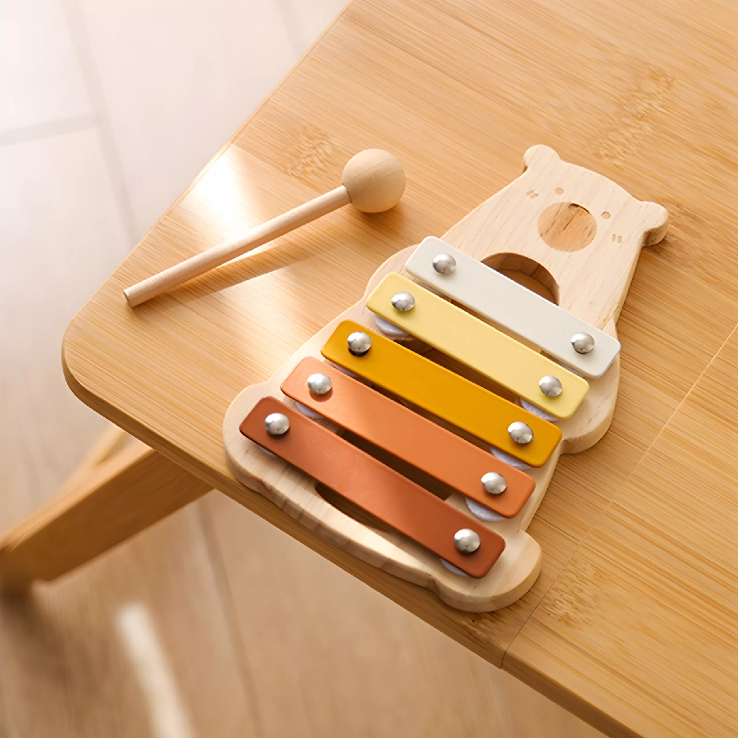 Montessori Wooden Bear Percussion Instrument Toy - Image 7