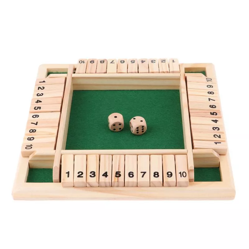 Deluxe Wooden Shut the Box Game Set - Image 2