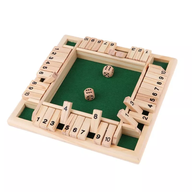 Deluxe Wooden Shut the Box Game Set - Image 3