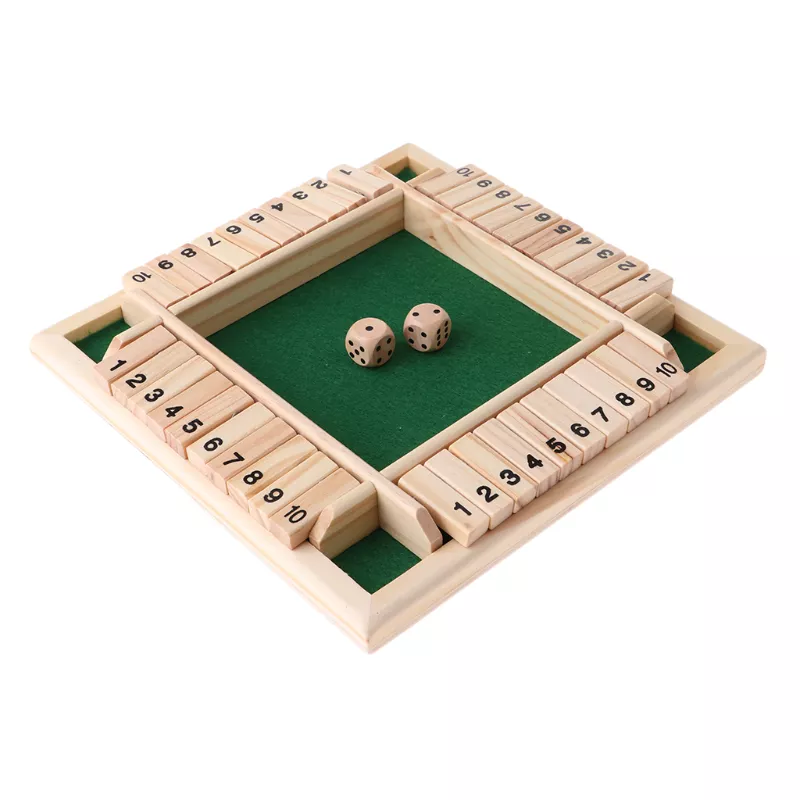Deluxe Wooden Shut the Box Game Set - Image 5