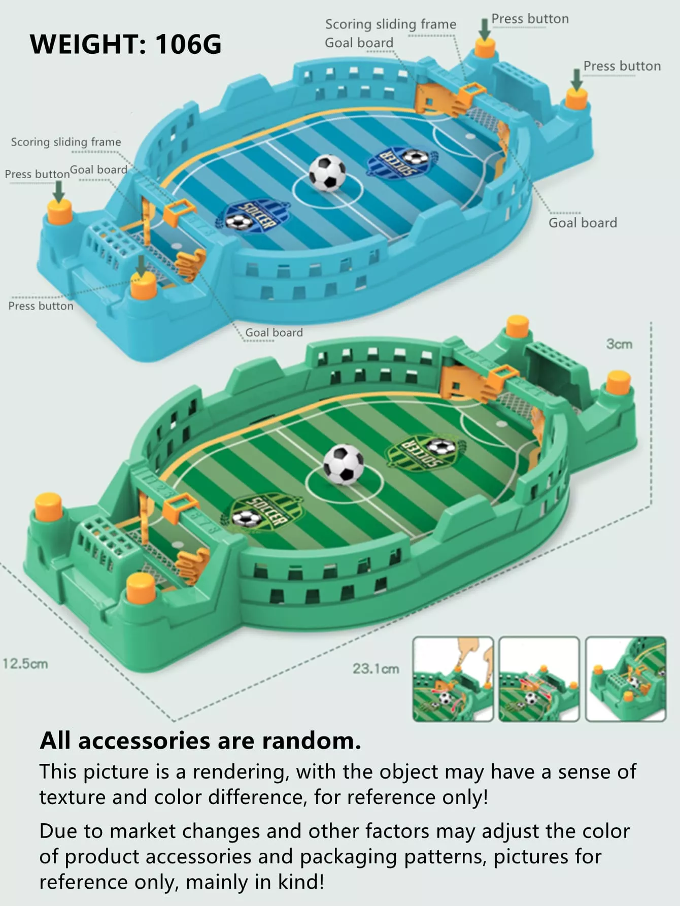 Mini Tabletop Soccer Game - Image 7